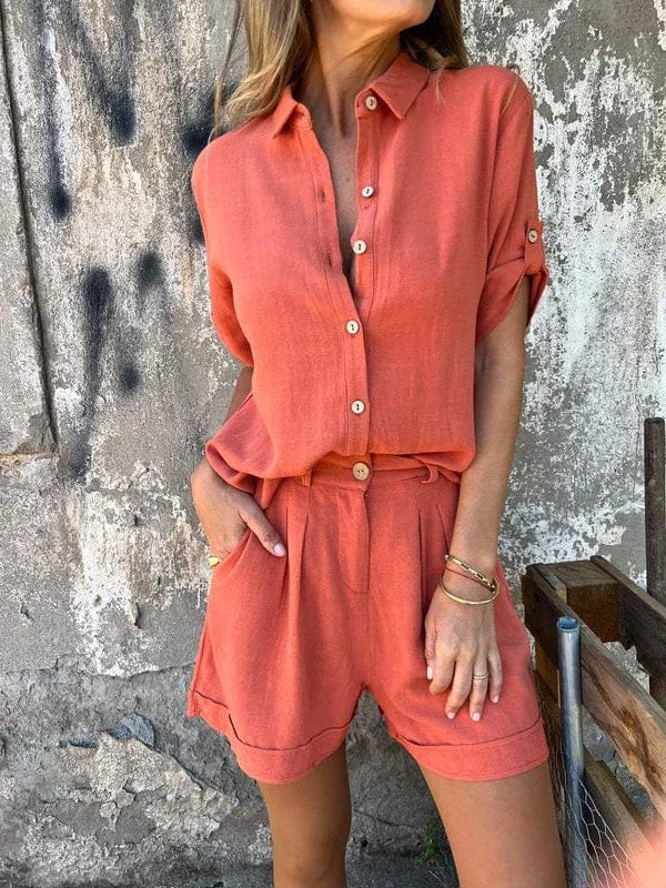 Jaslyn | Bequemes Leinen-Set