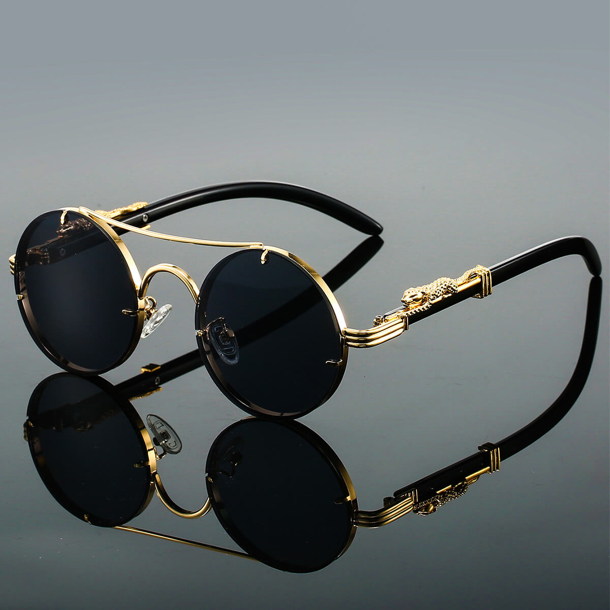 Elmar | Ovale Retro-Sonnenbrille aus Metall