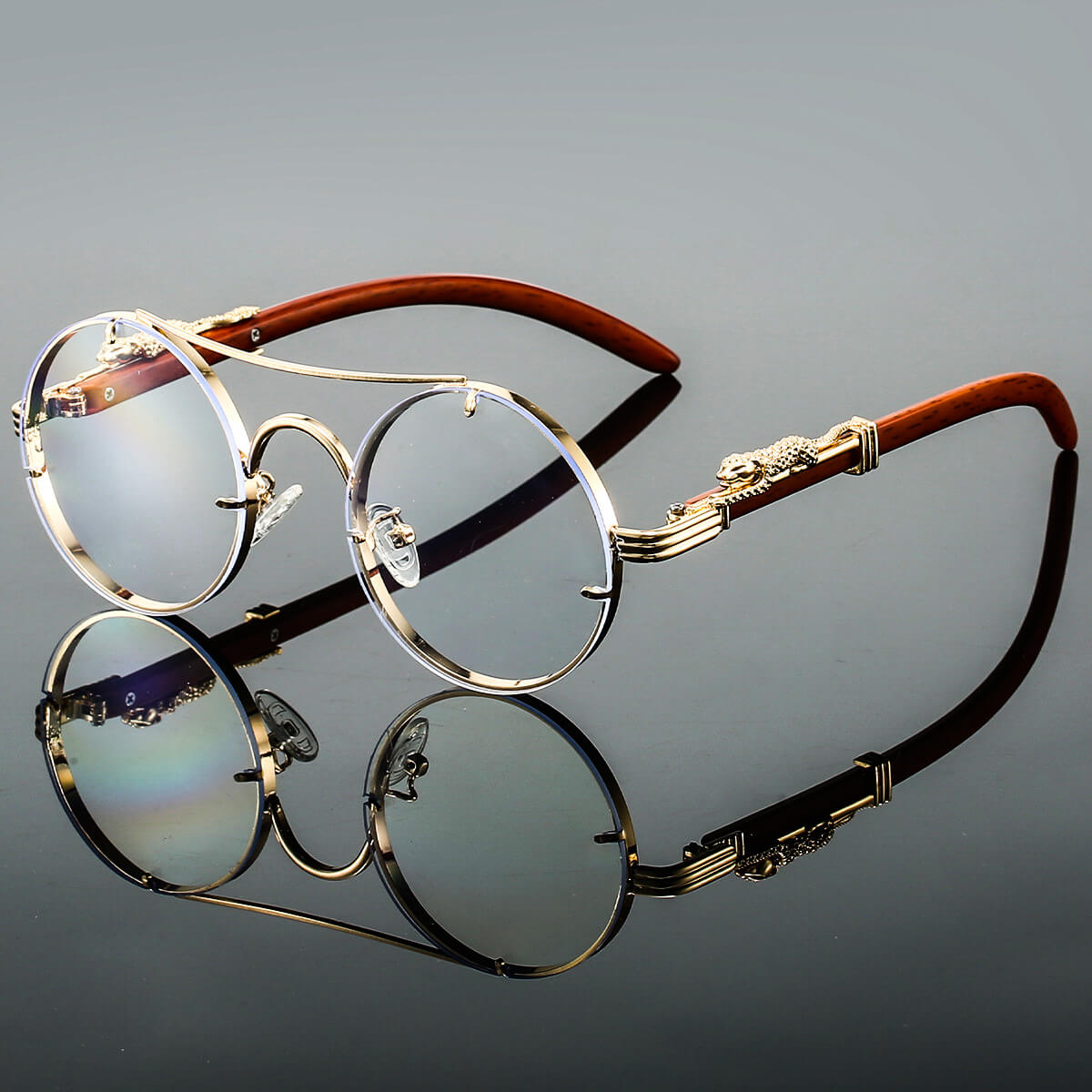 Elmar | Ovale Retro-Sonnenbrille aus Metall