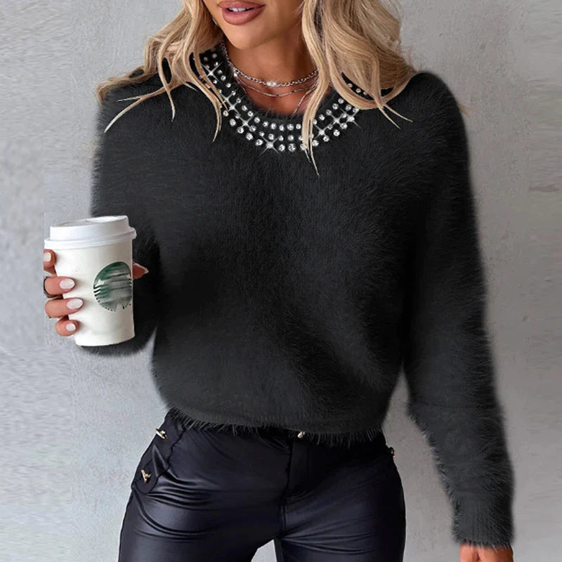 Chiara | Flauschiger Strickpullover