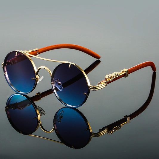 Elmar | Ovale Retro-Sonnenbrille aus Metall