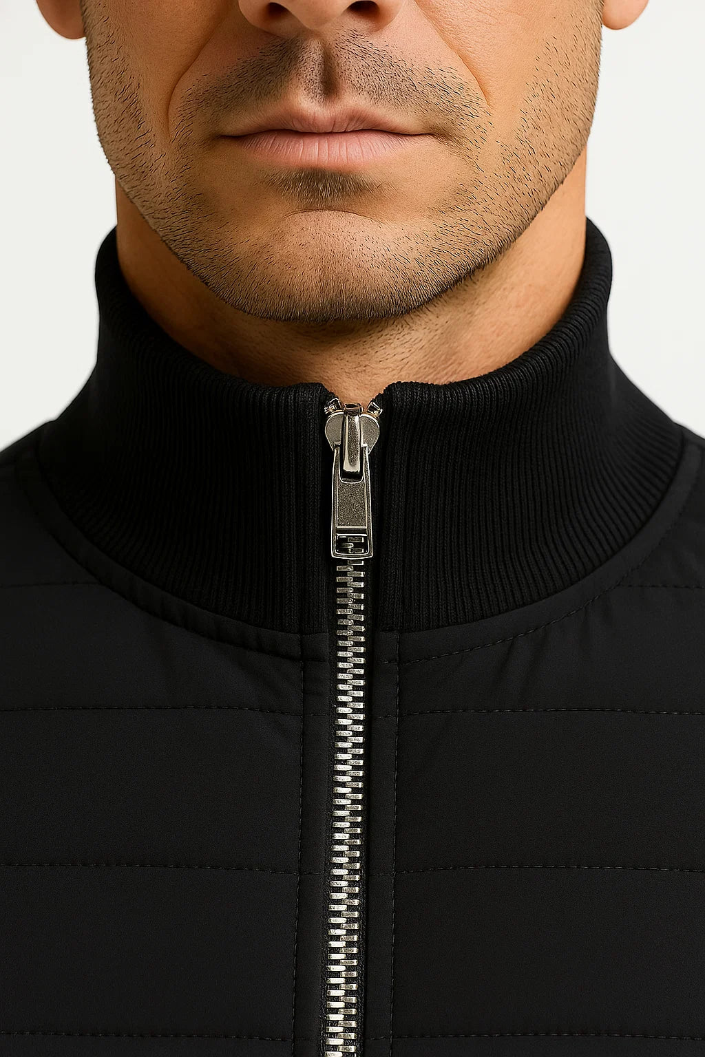 Florian | Giacca imbottita con maniche in maglia