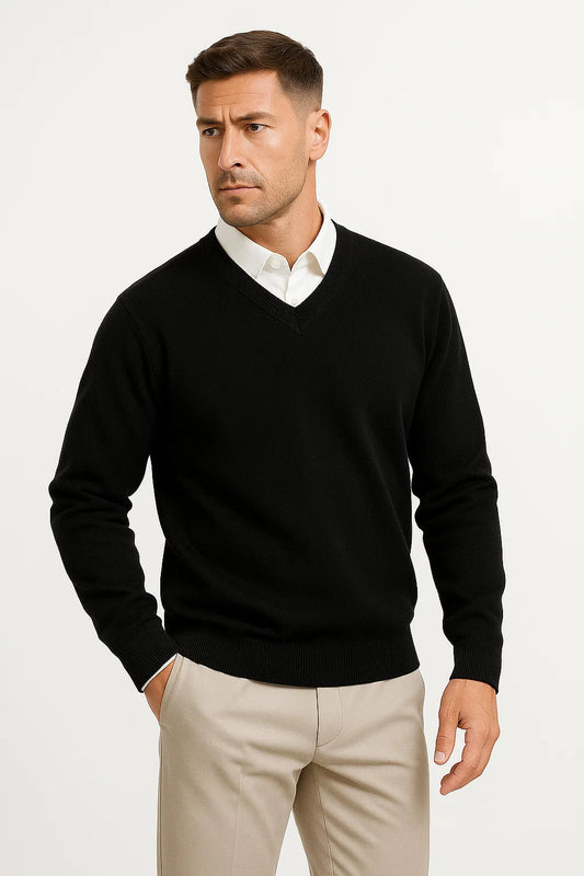 Lucas | Luxuriöser Slim Fit Wollpullover 5